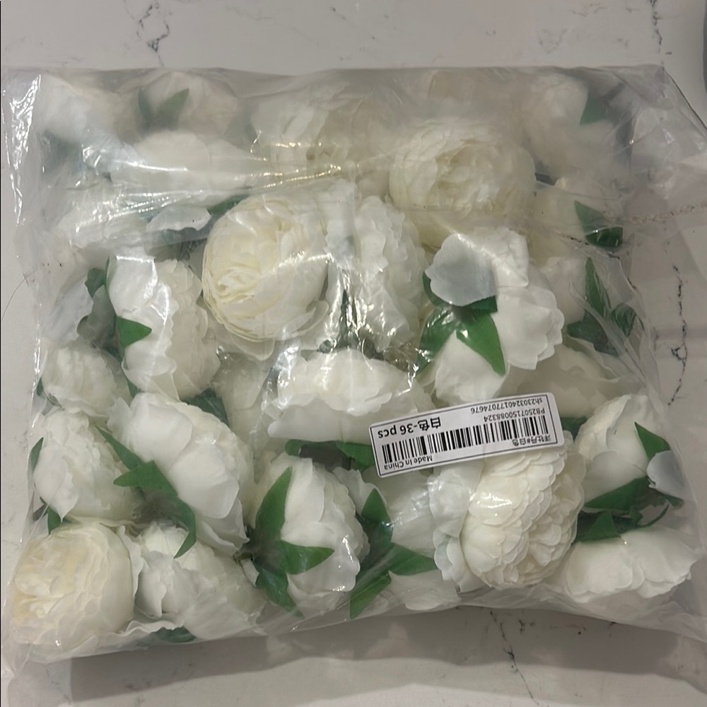 Flowers by Zoe White and Green Artificial Blooms